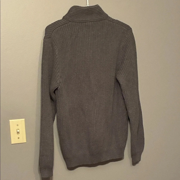 Dockers Men's Medium Gray Zip-Up Sweater - Picture 6 of 10